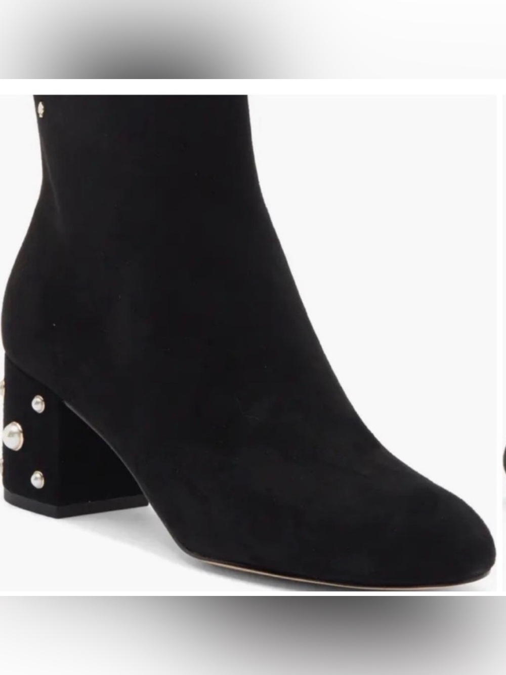 Kate Spade Taraji Faux Pearl
Block Heel Booties